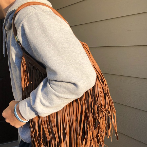 Brown Fringe Purse (90% brand new) - Picture 5 of 5